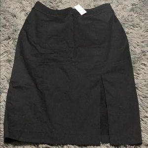 Black pencil skirt